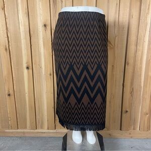 Lemmie For Nina Leonard Women’s Fringed Plus Size Skirt Size 2X